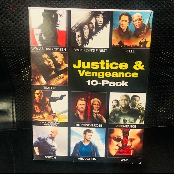JUSTICE & VENGEANCE 10-PACK DVD New Sealed . War, Snitch, Traffik, Cell - Picture 1 of 3